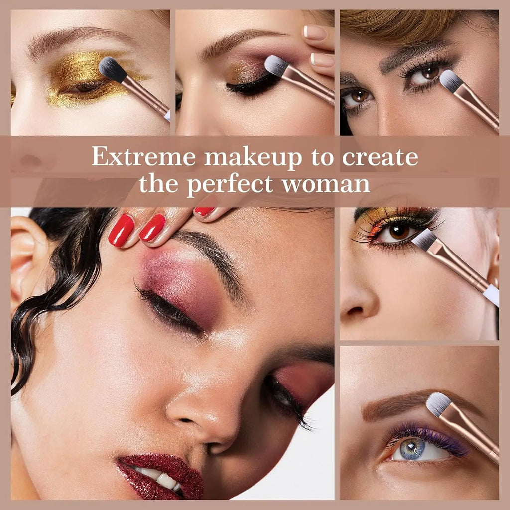Professiona 10PCS Makeup Brushes Set Soft Fluffy Eyeshadow Foundation Blush Powder Blending Cosmetic Full Set Female Makeup Tool